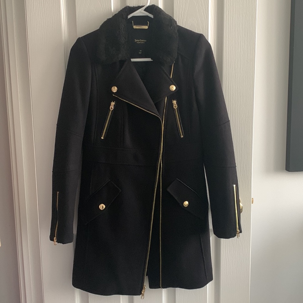 Juicy Couture Black Peacoat